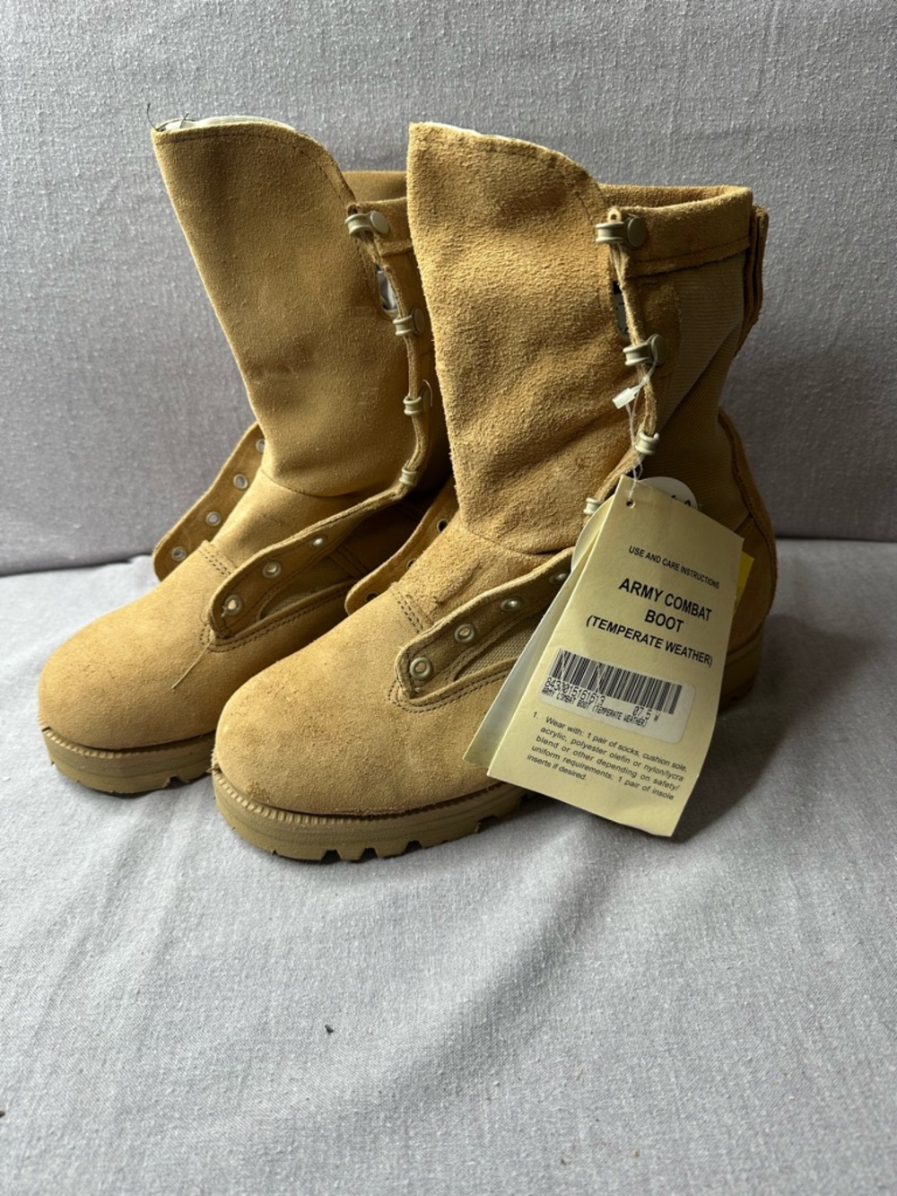 GORE-TEX Women's Tan Army Combat Moto Boots